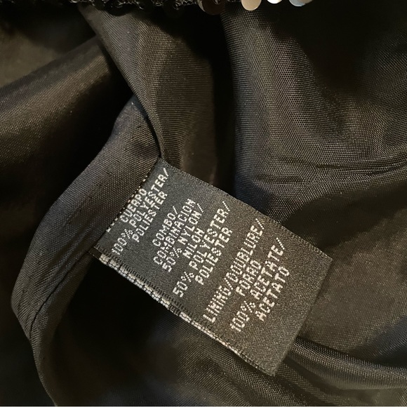 Strapless cocktail  - royal blue with black sequin inserts.  25 waist. 33 hip - Picture 2 of 7